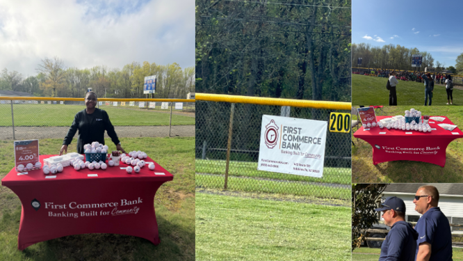 First Commerce Bank and Robbinsville Little League Baseball Opening Day